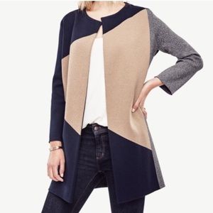 Ann Taylor color blocked Topper